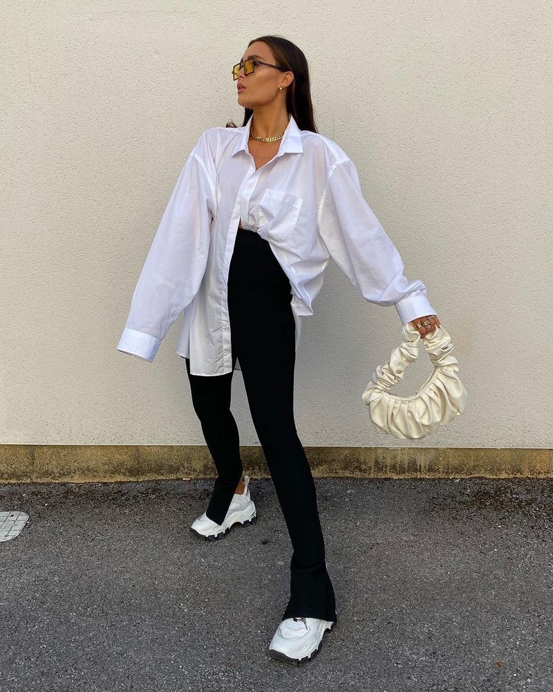 Look с рубашкой Oversize