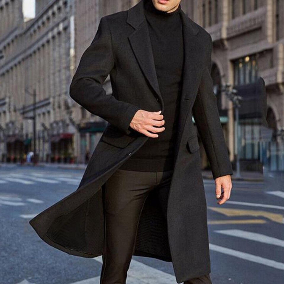 Long Slim Coat мужской