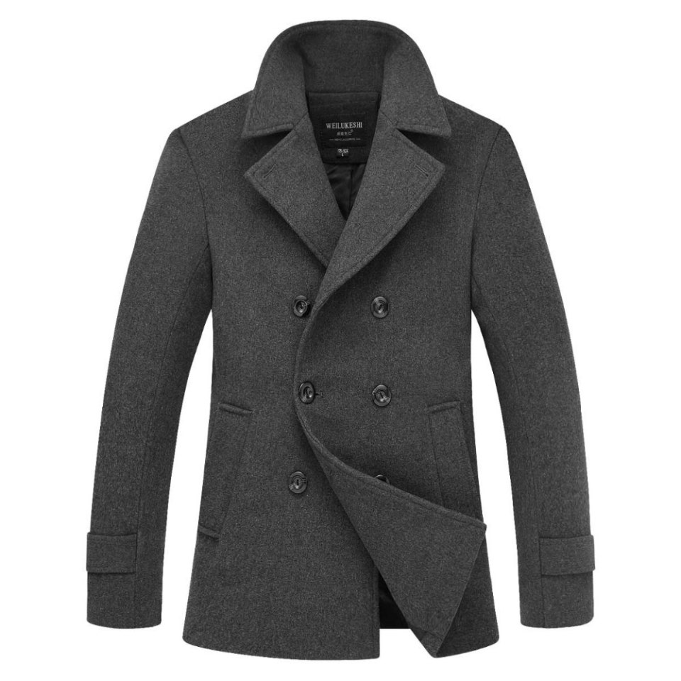 Wool Blend Coat пальто мужское