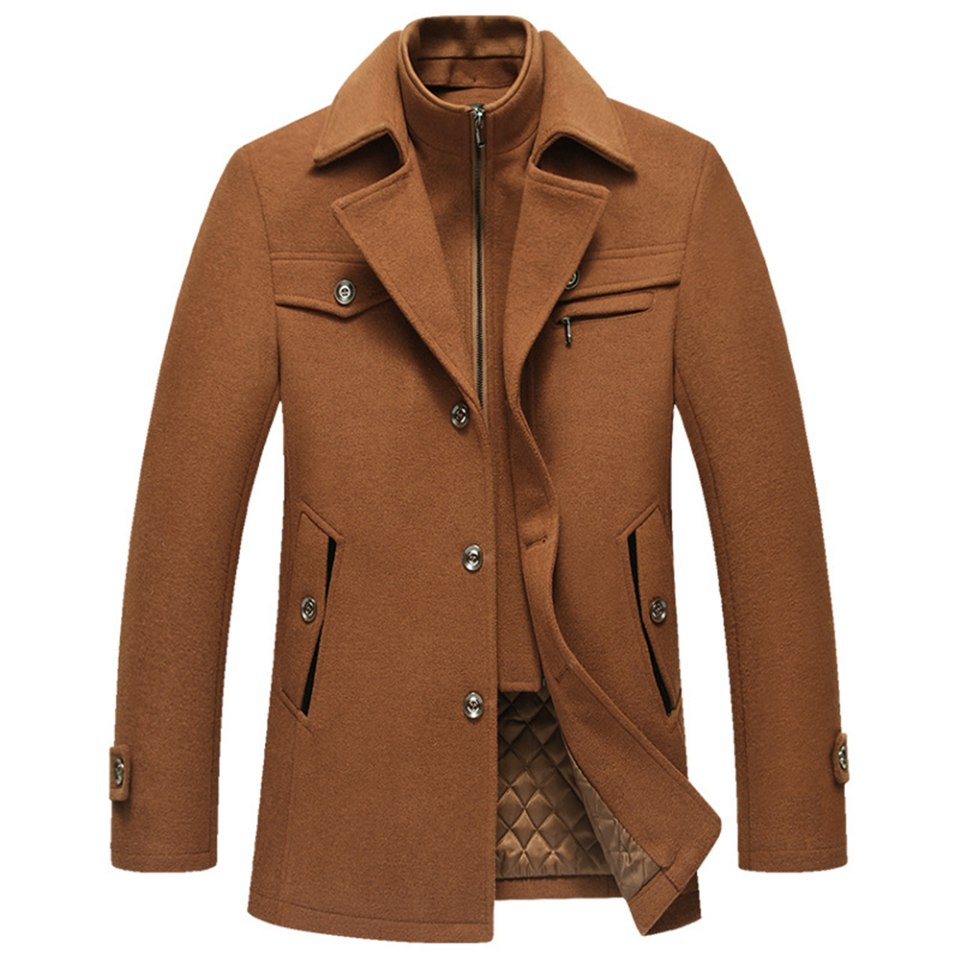 Мужское пальто woolen Coat
