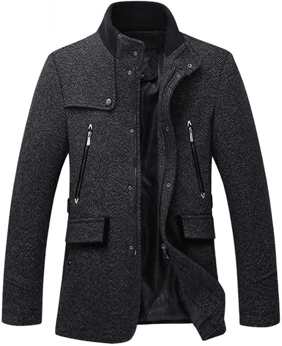 Wool Blend Coat пальто мужское