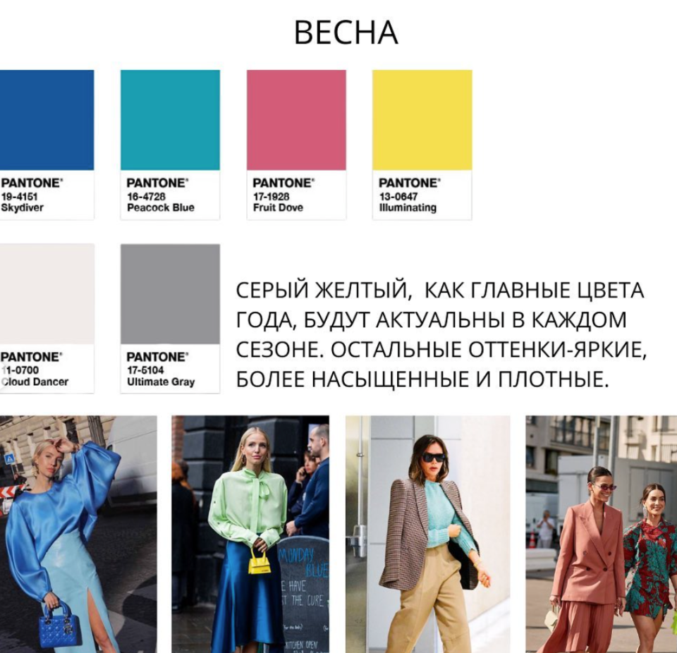 Актуальные цвета