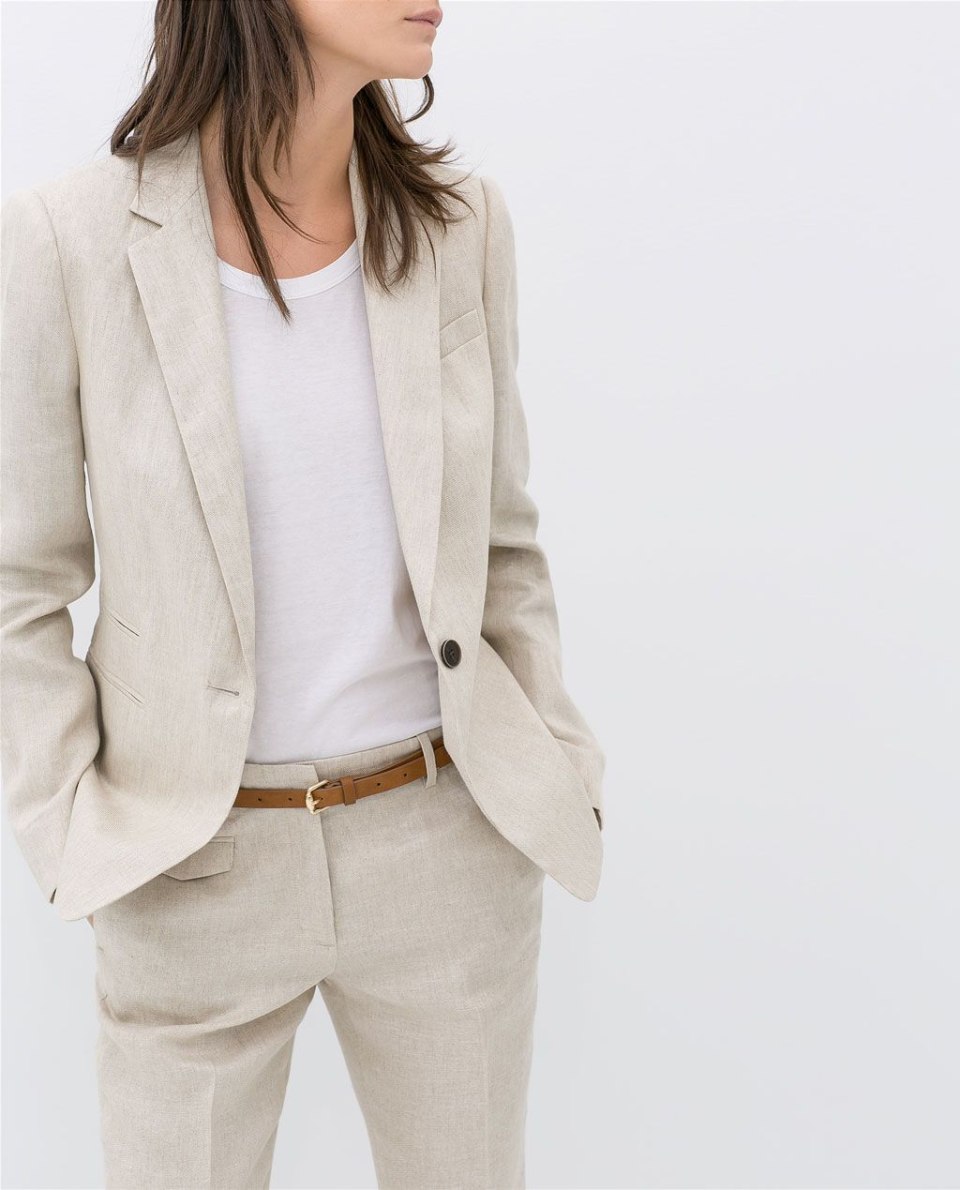 Льняной блейзер Zara
