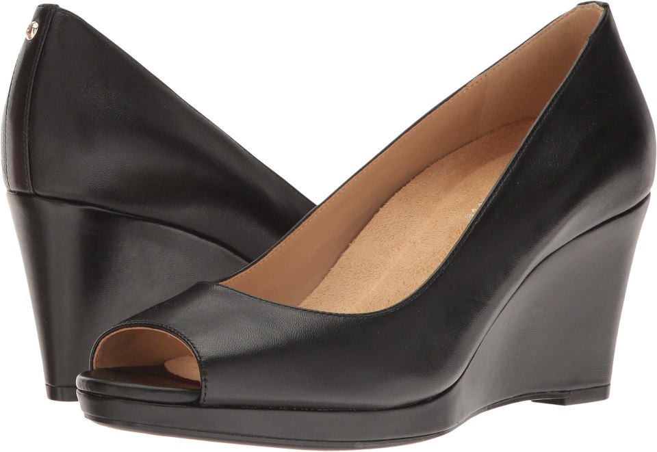 Naturalizer women's Sam Wedge Pump barely nude Polyurethane