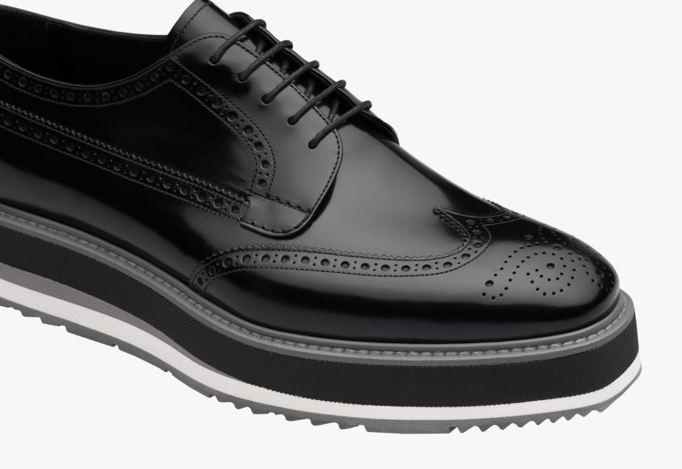 Prada Lace up Shoes for men Derbies and Brogues