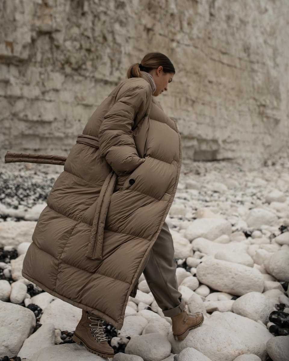 Down Puffer Trench Coat