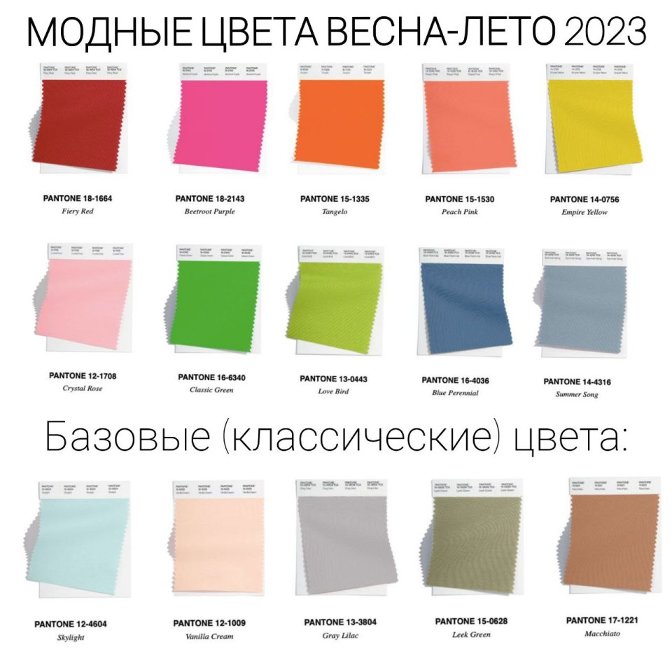 Цвет года 2023 Pantone