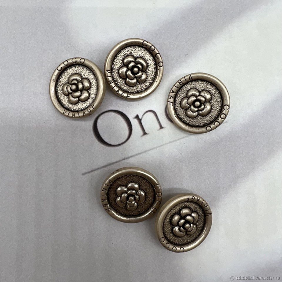 Пуговицы 23мм (ч.никель)