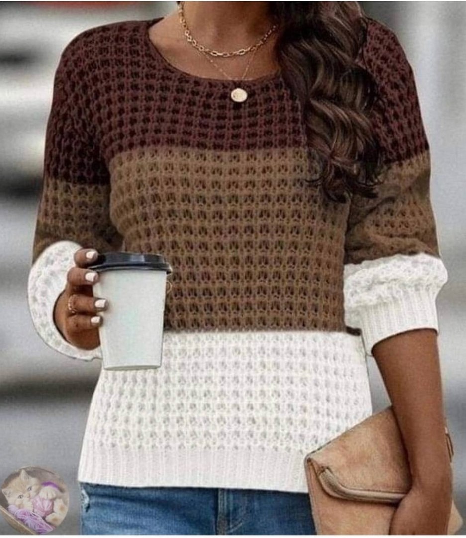 Вязание разными цветами на спицах изделия