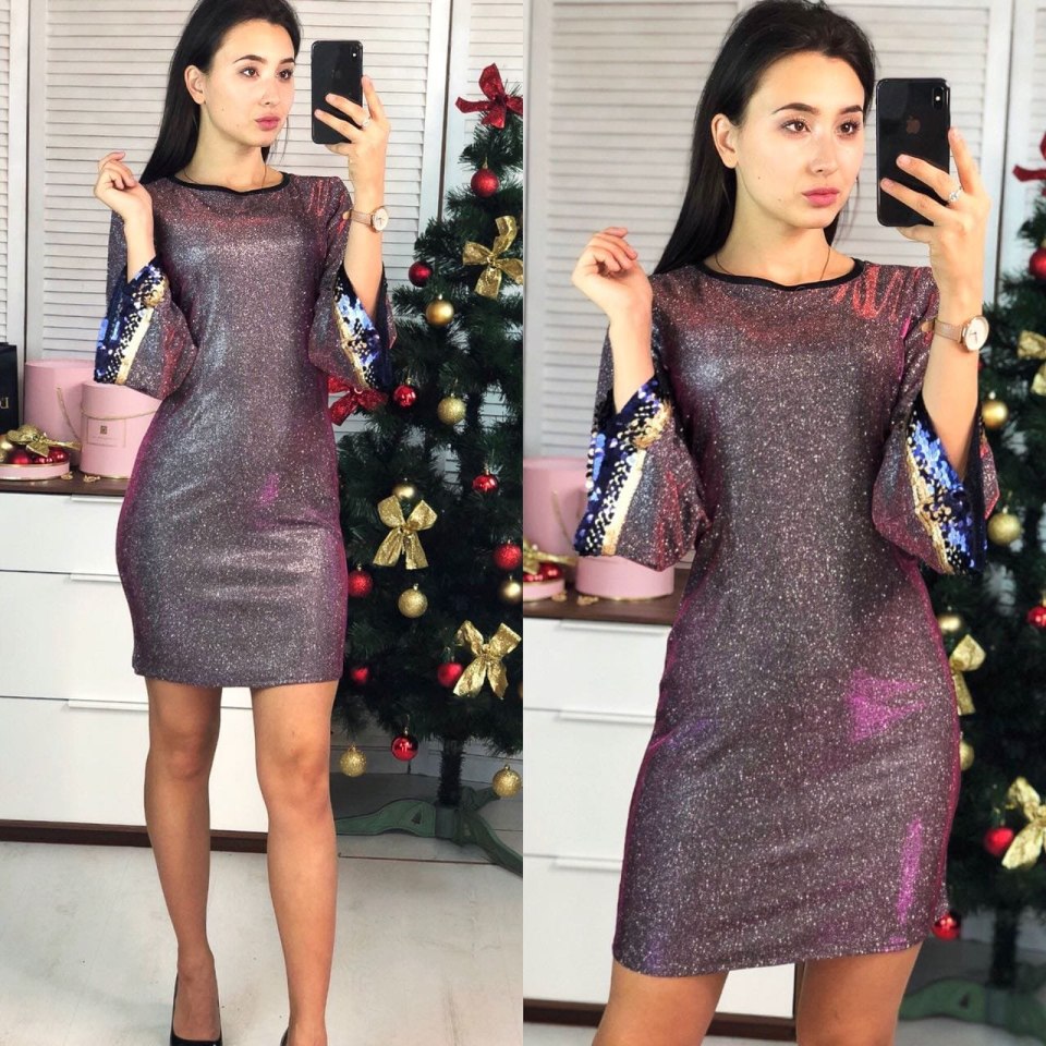 Платье из люрекса