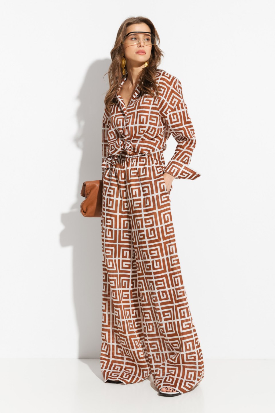 Брюки палаццо без пояса женские