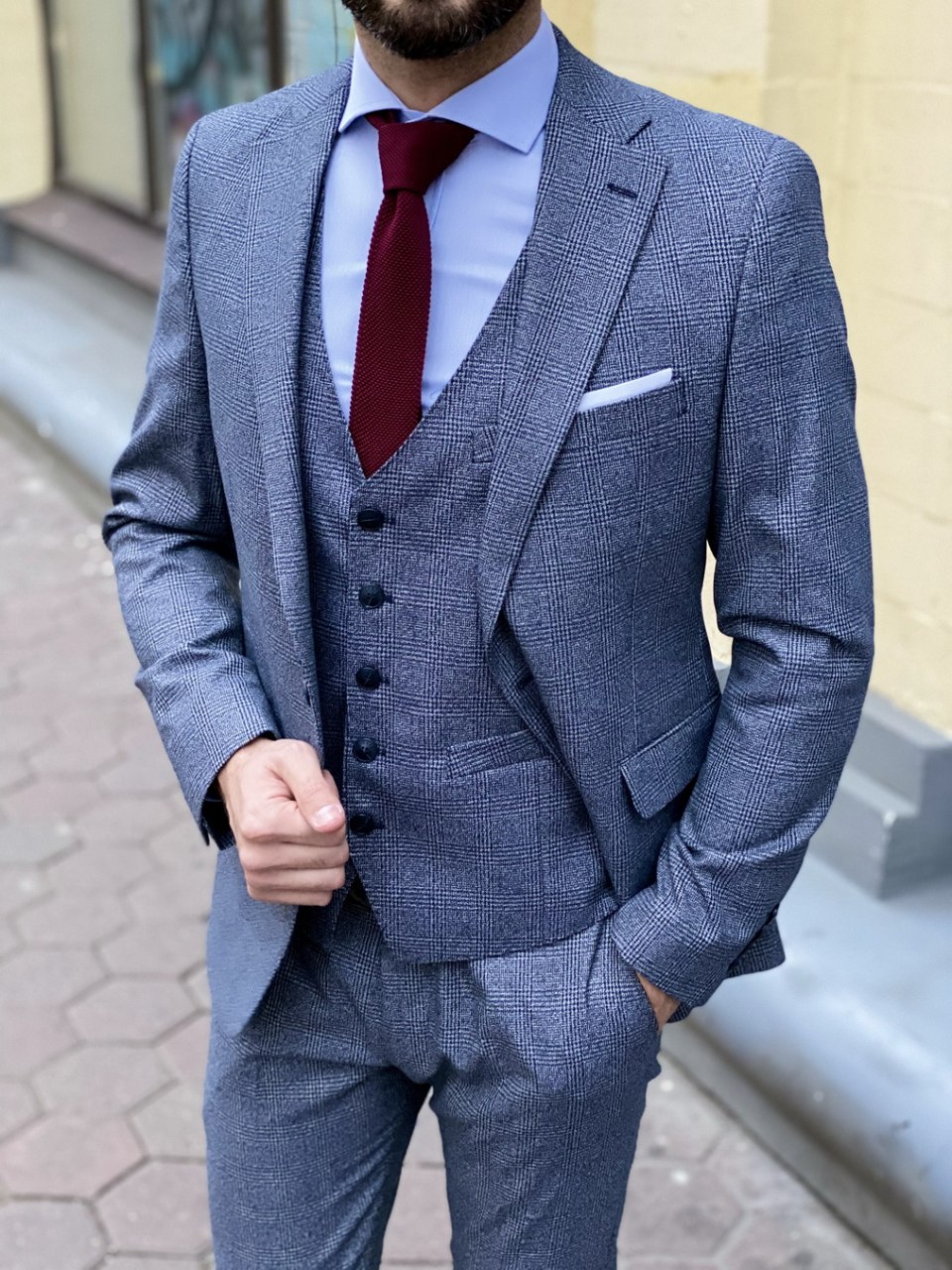 Костюм мужской тройка Alberto Grey