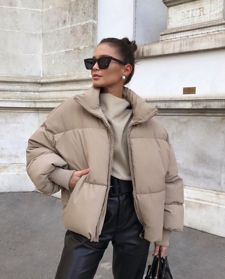 Oversized Puffer Jacket Zara женская