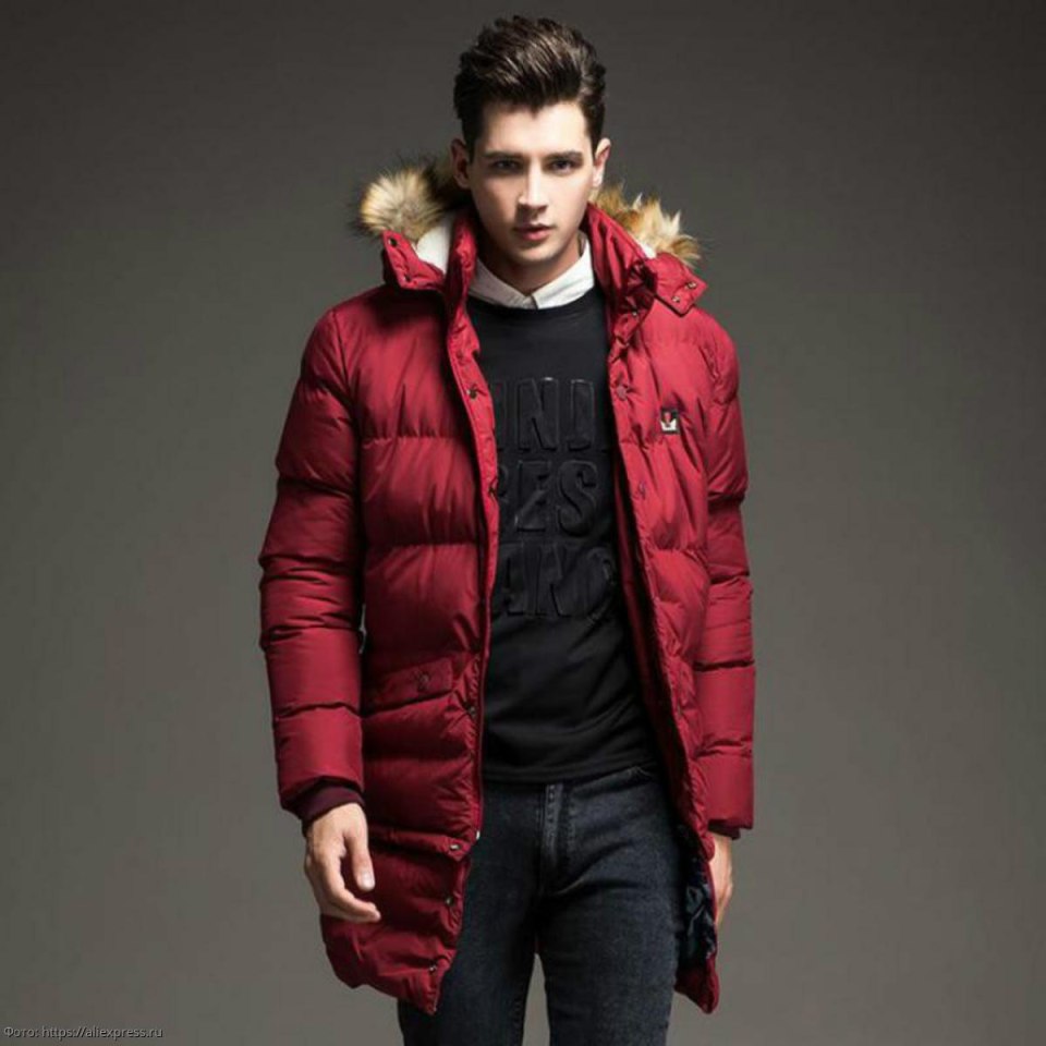 Мужская куртка парка long Puffer with Heavyweight lining